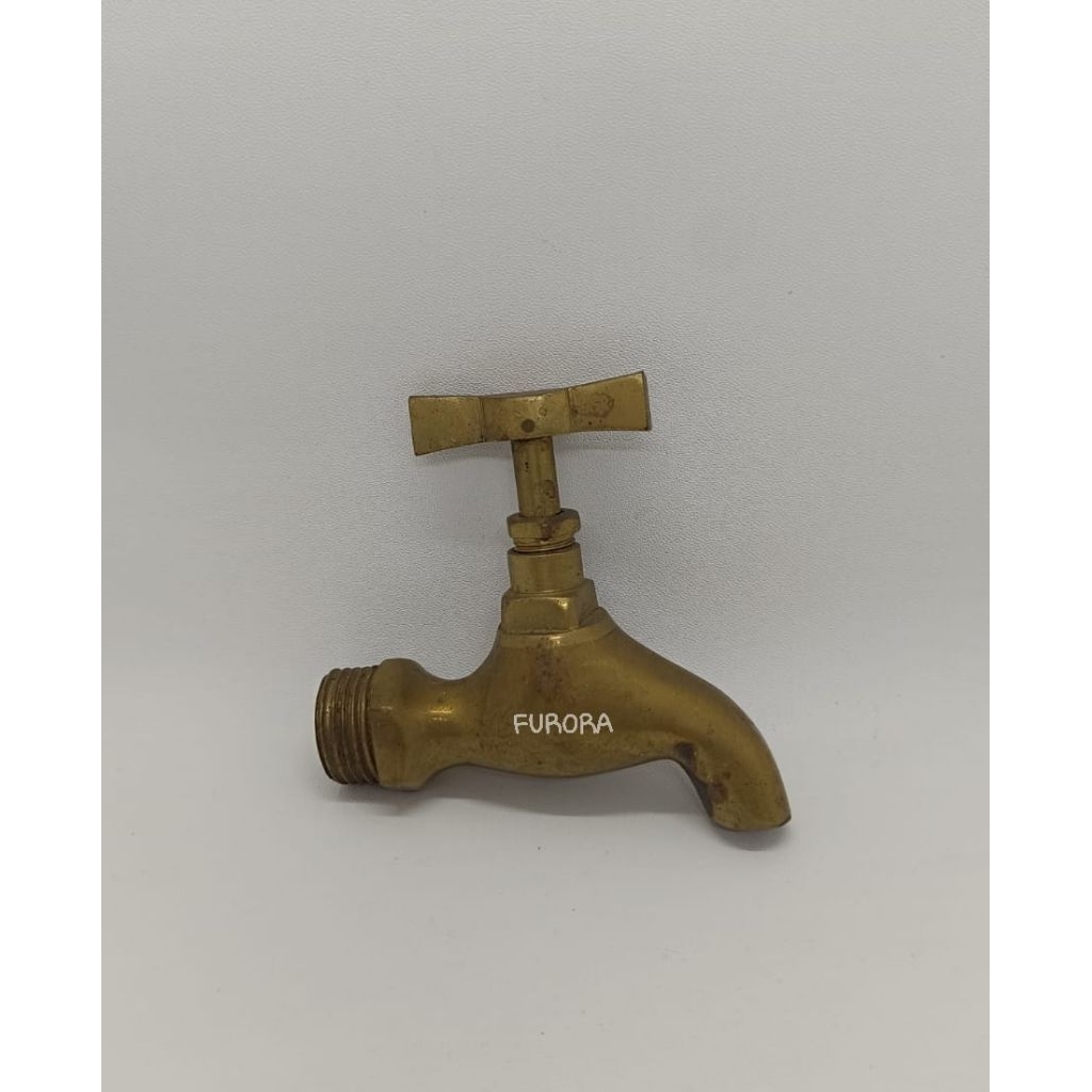 Keran Air Kuningan Asli Putar stok lama