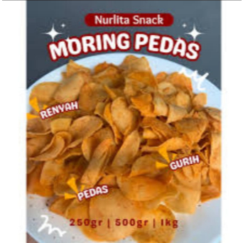 cimol kering  moring pedas gurih asin lezat cemilan snack