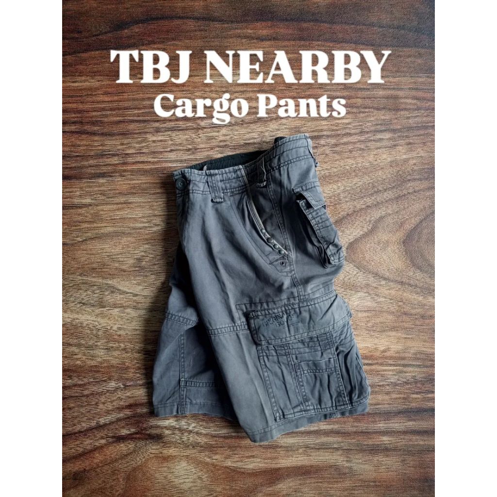 CELANA TBJ NEARBY CARGO PANTS MILITARY ART SABLON PRIA/UNISEX BEKASPAKAI