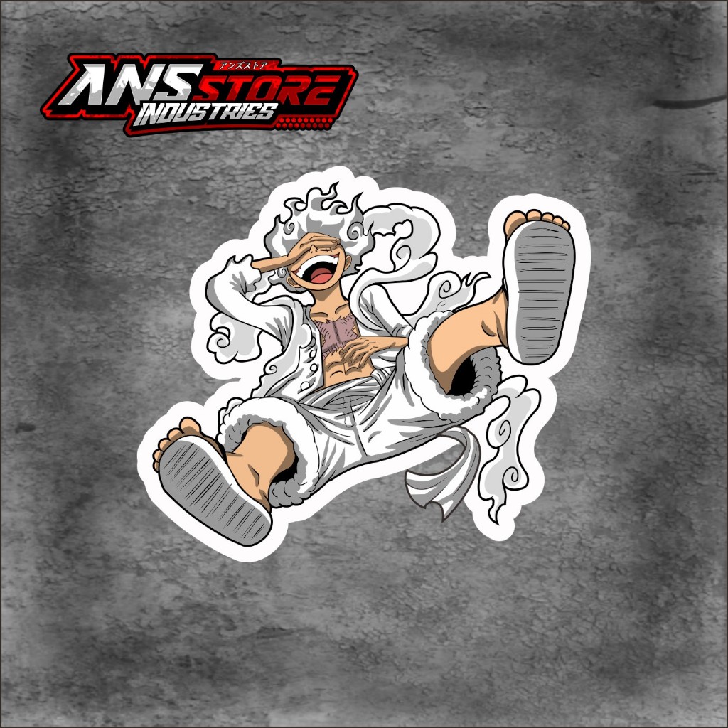 STIKER TEMPEL LUFFY GEAR 5 STIKER TEMPEL STIKER MURAH
