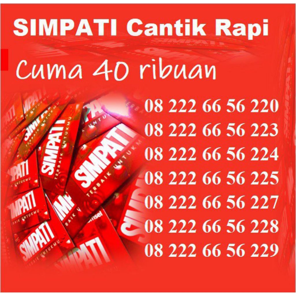 Kartu Perdana Telkomsel 4G/5G - Nomor Cantik Simpati Regist Tanpa Inject Kuota