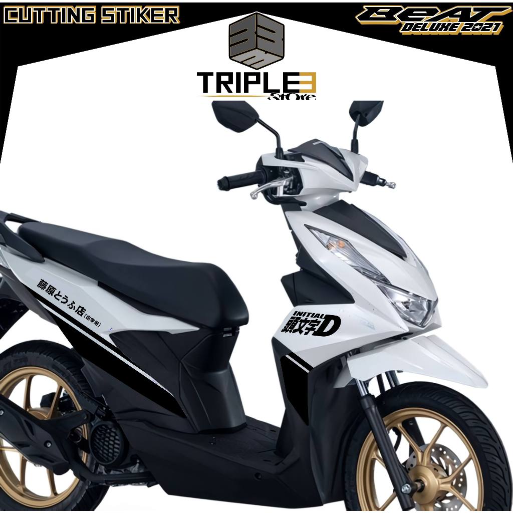 STICKER CUTTING BEAT FI/STIKER BEAT DELUXE 2021 /STRIPING MOTOR/STIKER MOTOR/STIKER INITIAL D