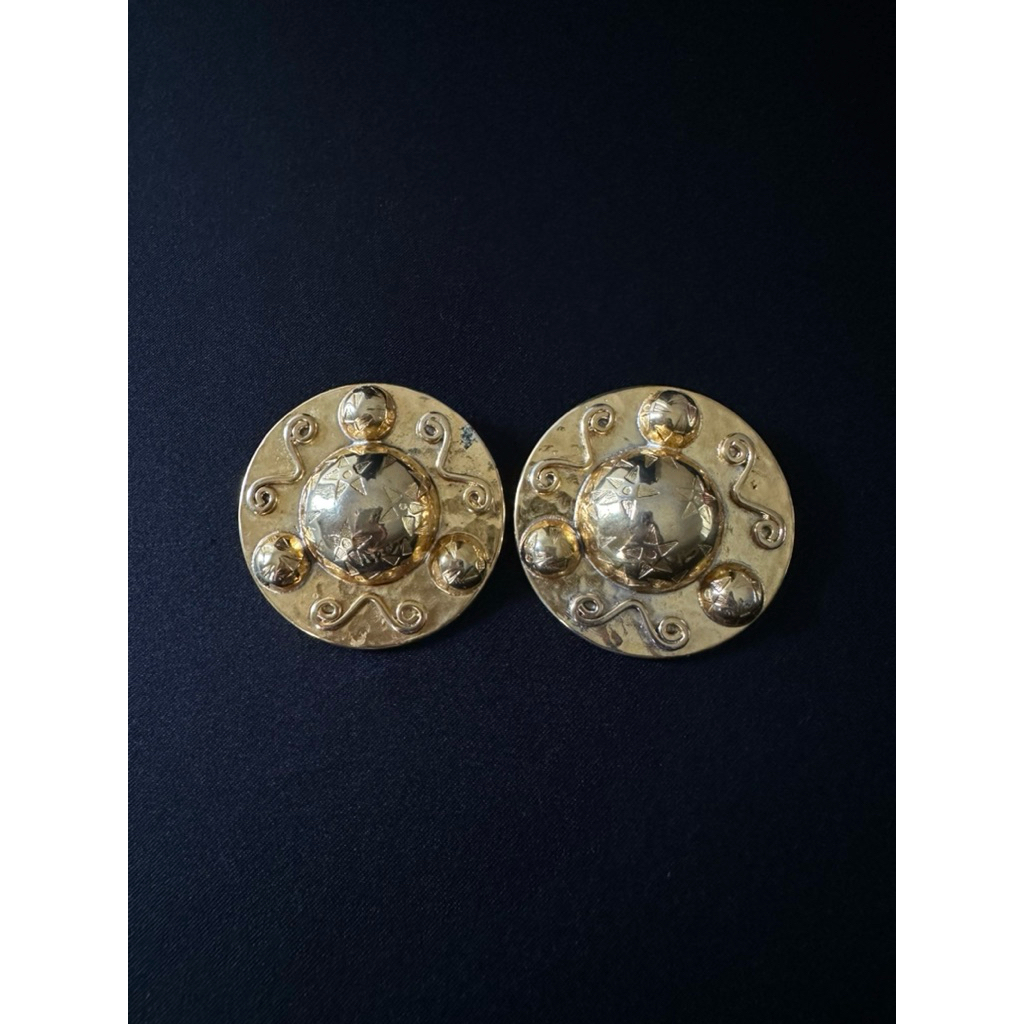Vintage Celine Goldtone Earrings