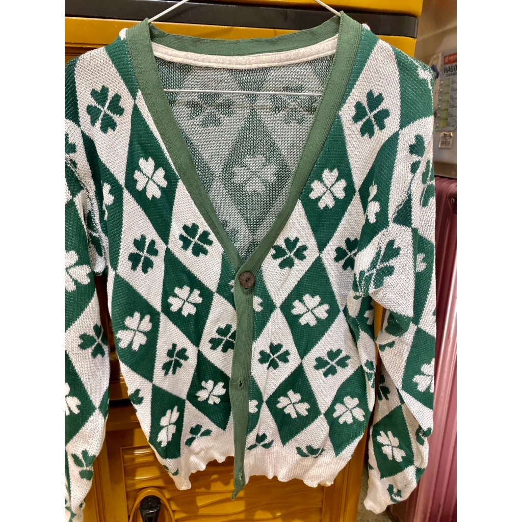 cardigan motif bunga