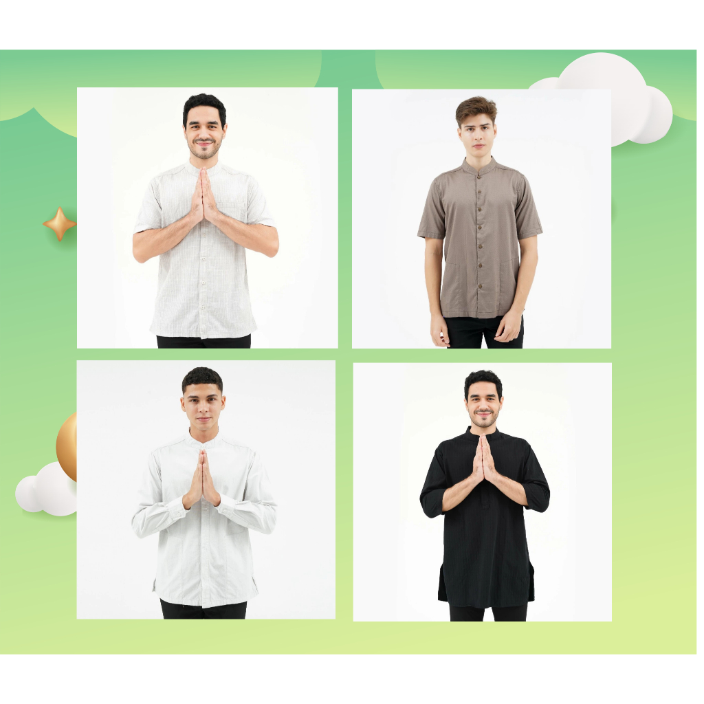 Cressida Kemeja Koko pria kasual terbaru