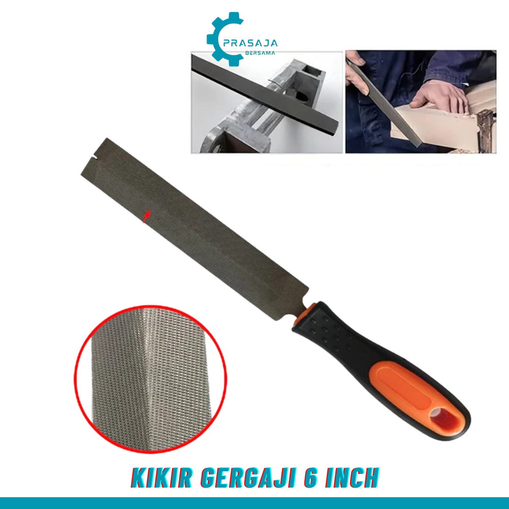 Kikir Gergaji T12 flat gepeng 6 inch kikir gergaji alat asah gergaji asahan graji tangan tukang kayu