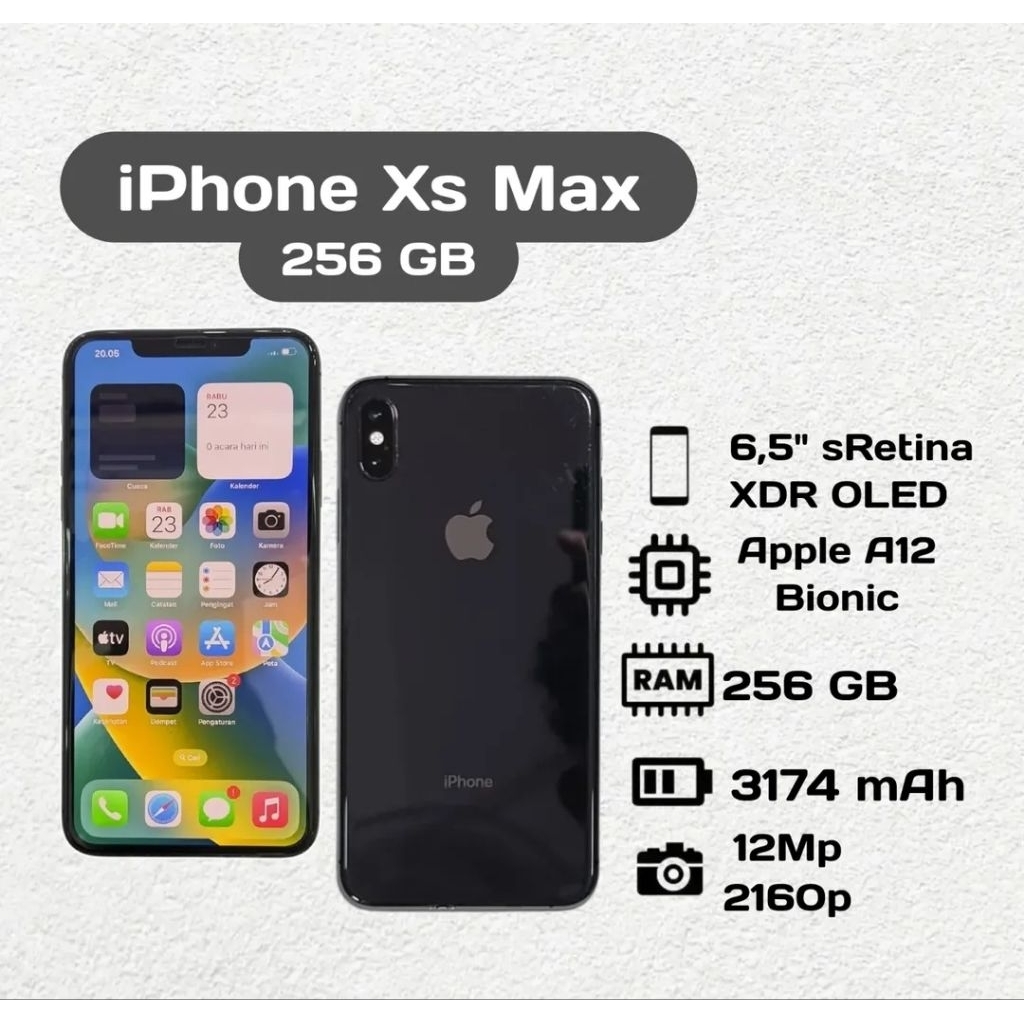 iPhone Xs Max 256 GB Second Inter Indosat Only