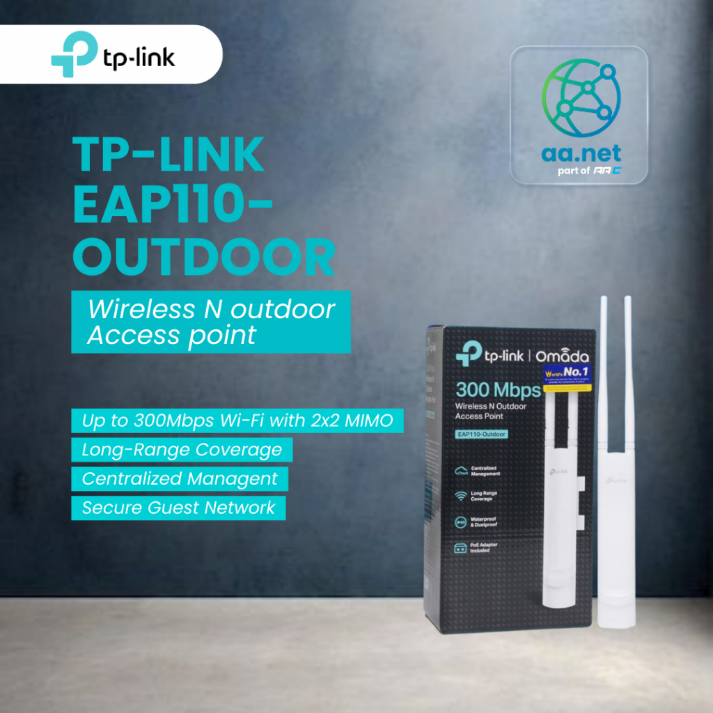 TP Link EAP110 EAP-110 OUTDOOR 300Mbps WIRELESS N OUTDOOR ACCESS POINT- EAP110 OUTDOOR