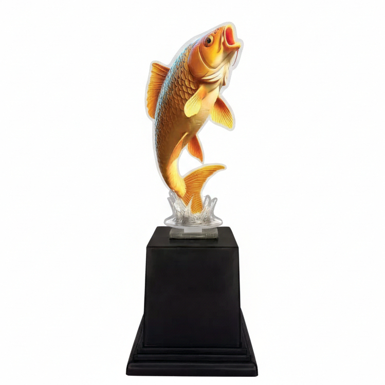 Piala Ikan Mas Lomba Mancing Galatama Bahan Akrilik