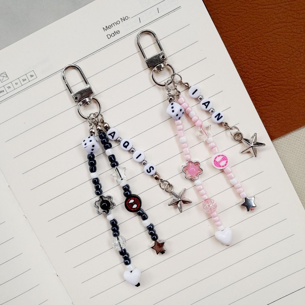 [CUSTOM NAMA] Keychain Spiderman Couple Handmade/ Keychain Gwen Miles/ Keychain Spiderman Couple Nam