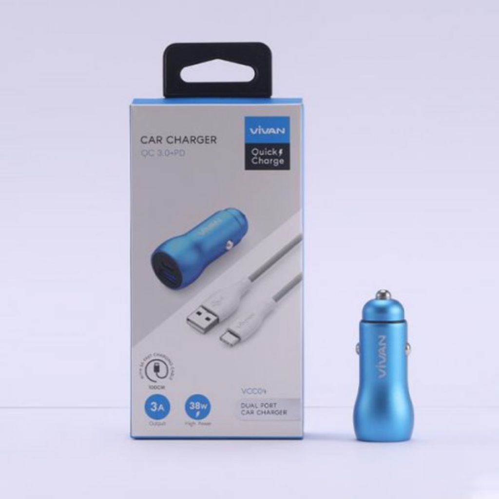 CAR CHARGER VCC04 VIVAN KEPALA CAS PORT USB /C 38W