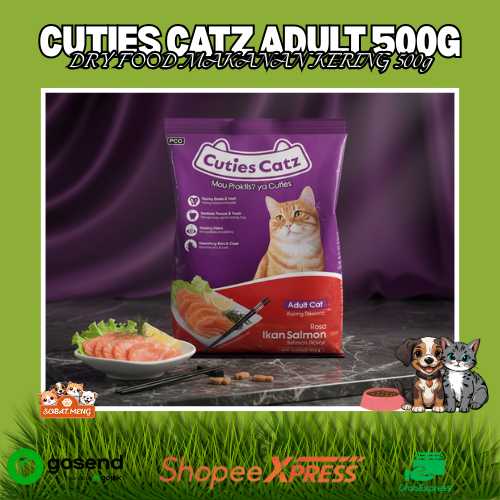 CUTIES CATZ 500G | CUTIES MAKANAN KUCING | CUTIES CATZ