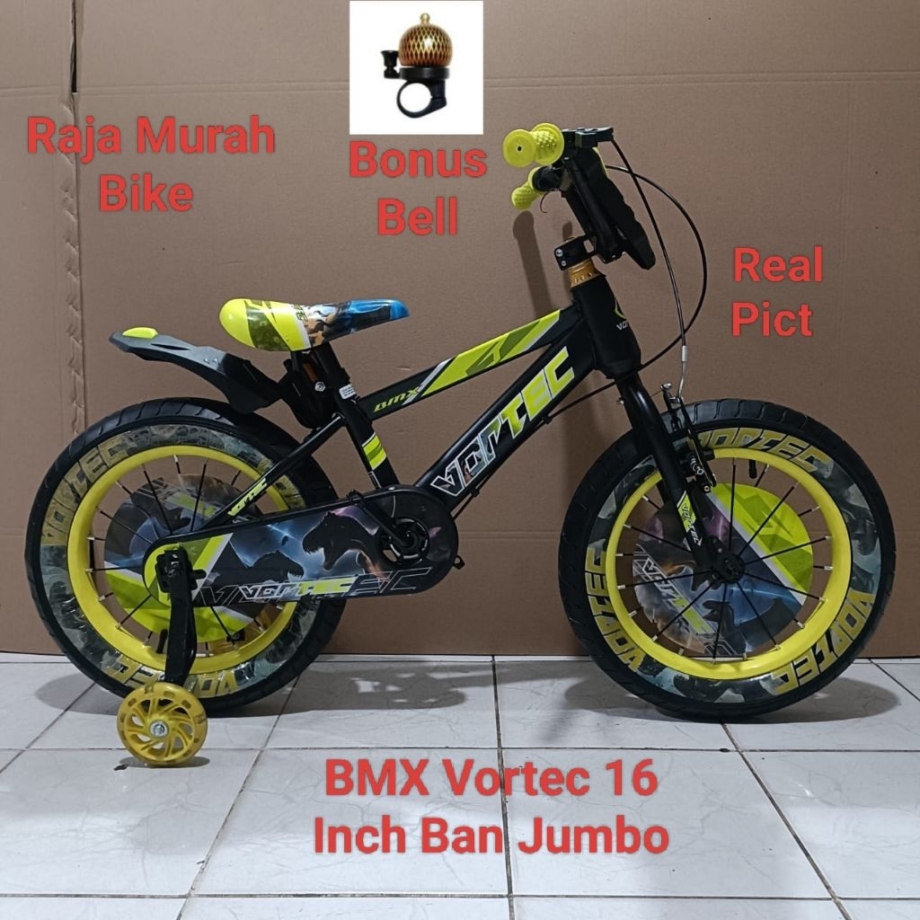 sepeda anak laki laki bmx vortec 16 inch ban jumbo sepeda bmx 16 inch vortec