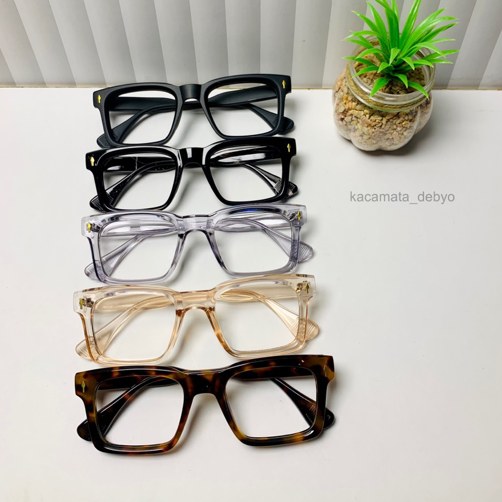 Frame E1020/Kacamata Kotak/Kacamata Minus/Frame Kotak/Lensa Minus/Kacamata Cowok Cewek