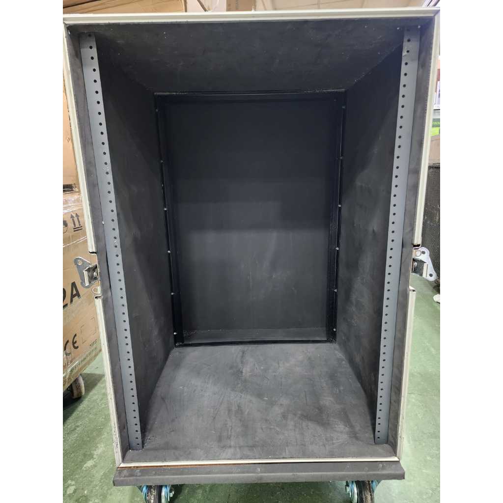 Box Hardcase Rack 16U / 16 U – BAHAN KAYU hitam fiberglass untuk sound system