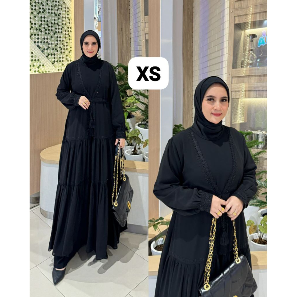 ABAYA ANAK TANGGUNG MIX PAYET CERUTY