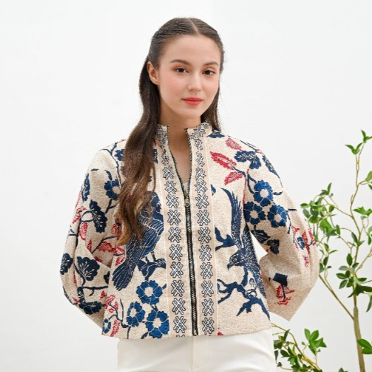 Size Jumbo : Jaket Bomber Batik / Jaket Batik Wanita /Outer Batik #135