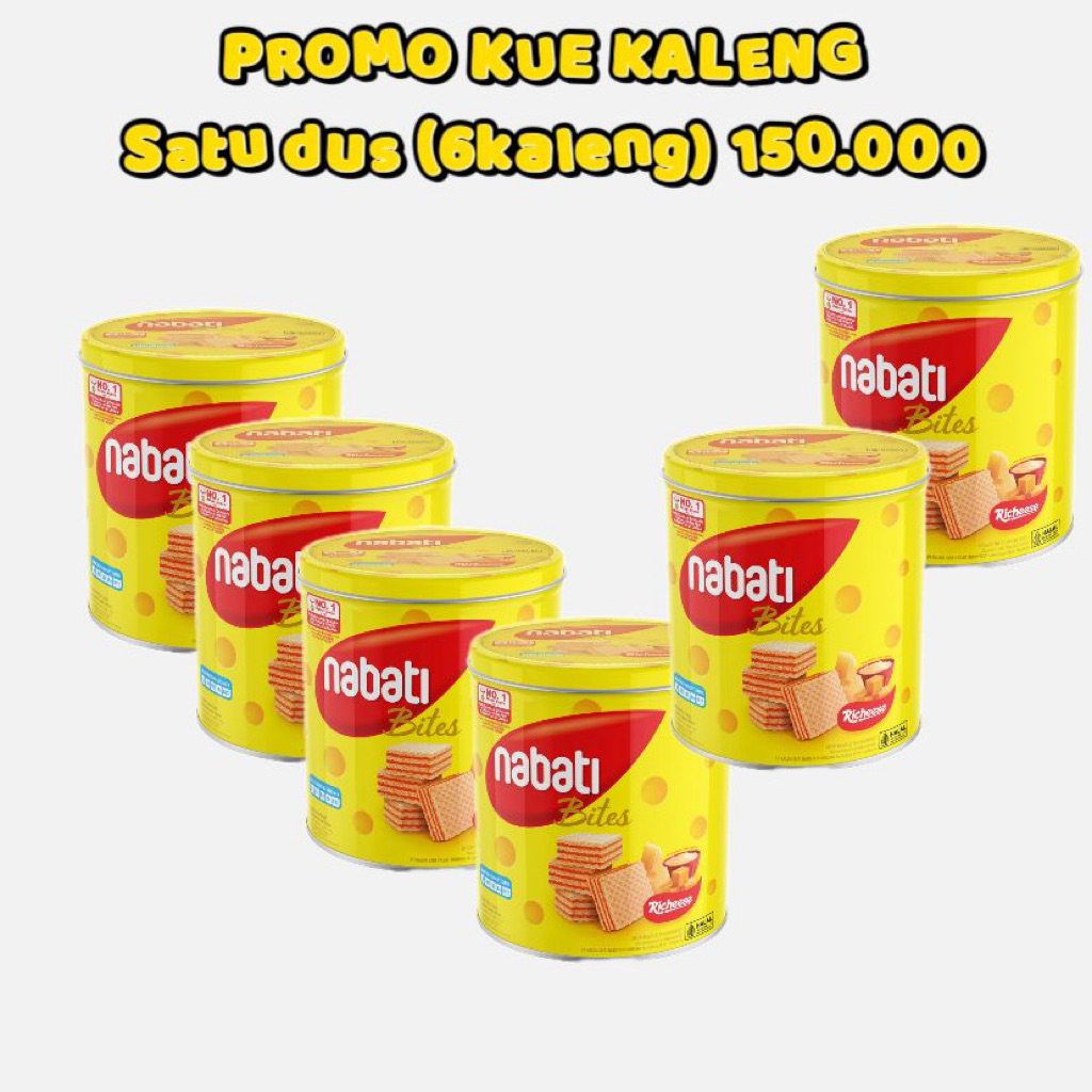 promo kue kaleng Nabati richese 1 dus 6 kaleng banjarmasin