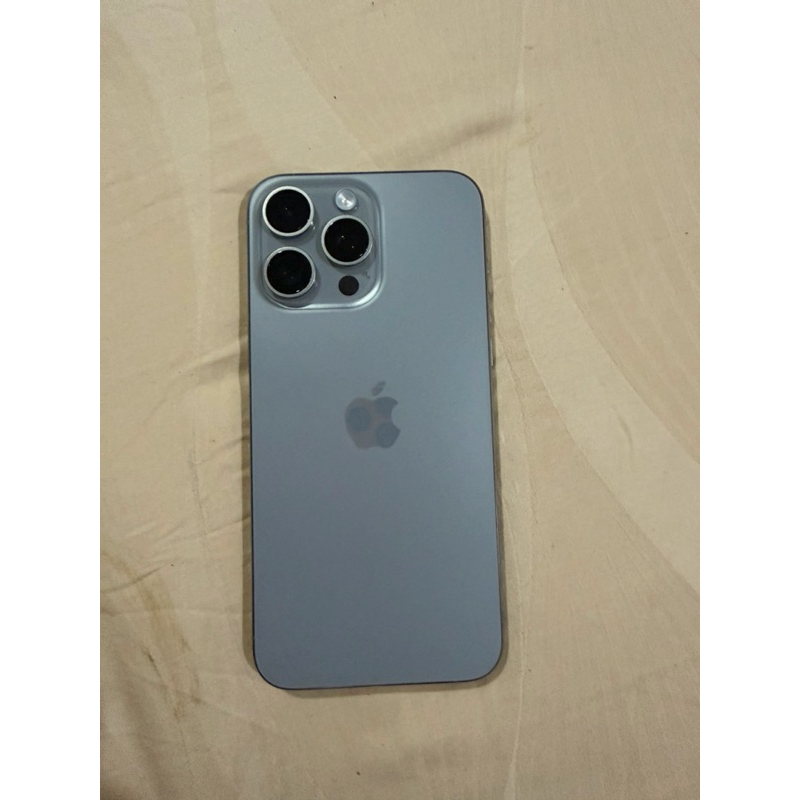 Hp Iphone 15 Pro Max Natural Titanium 256Gb second pemakaian pribadi / handphone Iphone apple