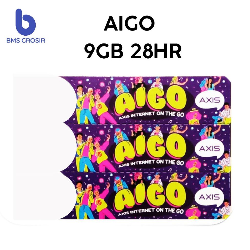 Voucher Axis Aigo 9GB / 28Hr