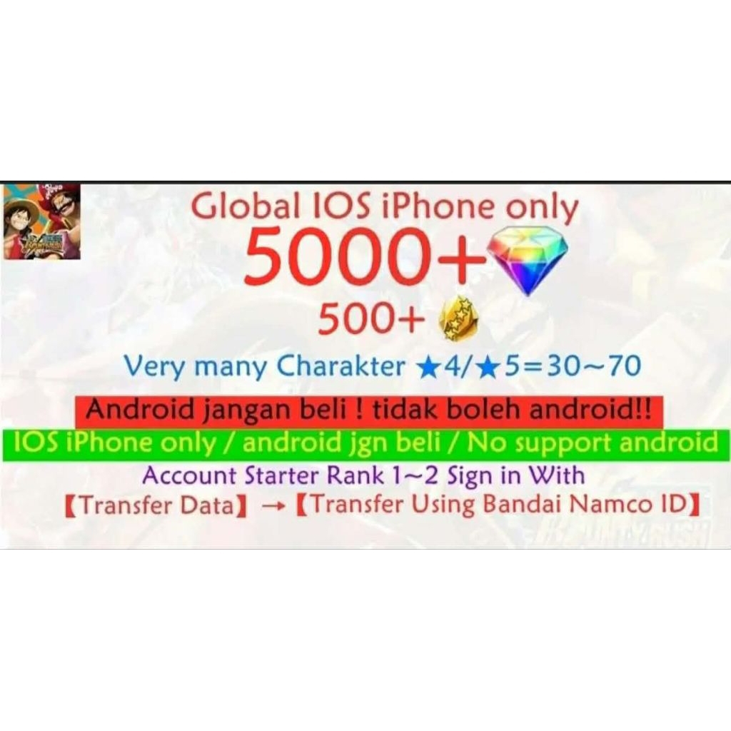 Akun OPBR ONE PIECE Bounty Rush-i1