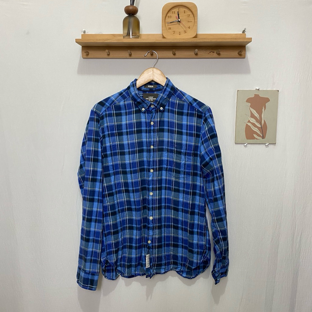 kemeja panjang pria LOGG H N M original size M