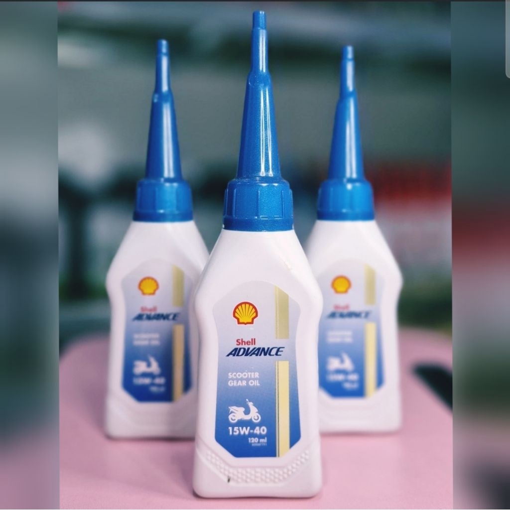 OLI GEAR MOTOR MATIC, OLI GARDAN MOTOR MATIC SHELL ADVANCE 15W/40 ISI 120ML ORIGINAL 100%