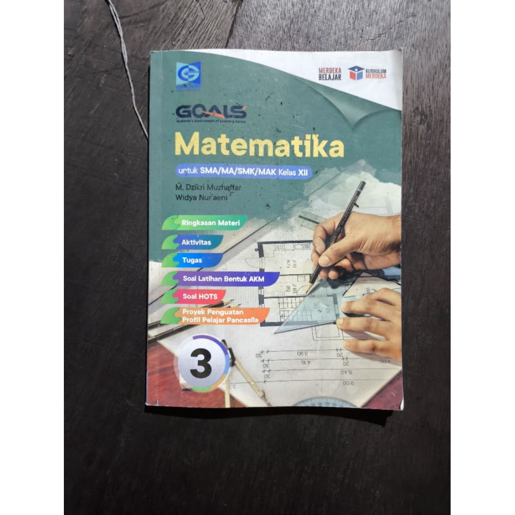 Buku Grafindo Matematika ORI SMA Kelas 12 Kurikulum Merdeka (Bekas)