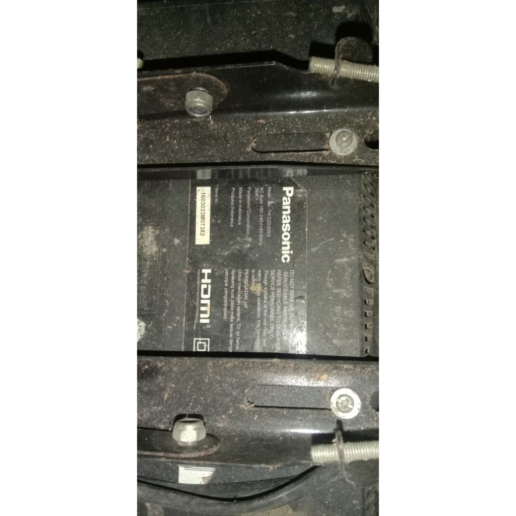 tv LED panasonic minus layar gelap