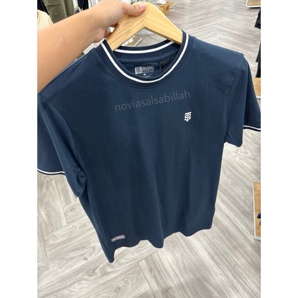 Kaos 3SECOND SPORTY Cotton Regulerfit Terbaru Original 100% (BIRU & PUTIH)