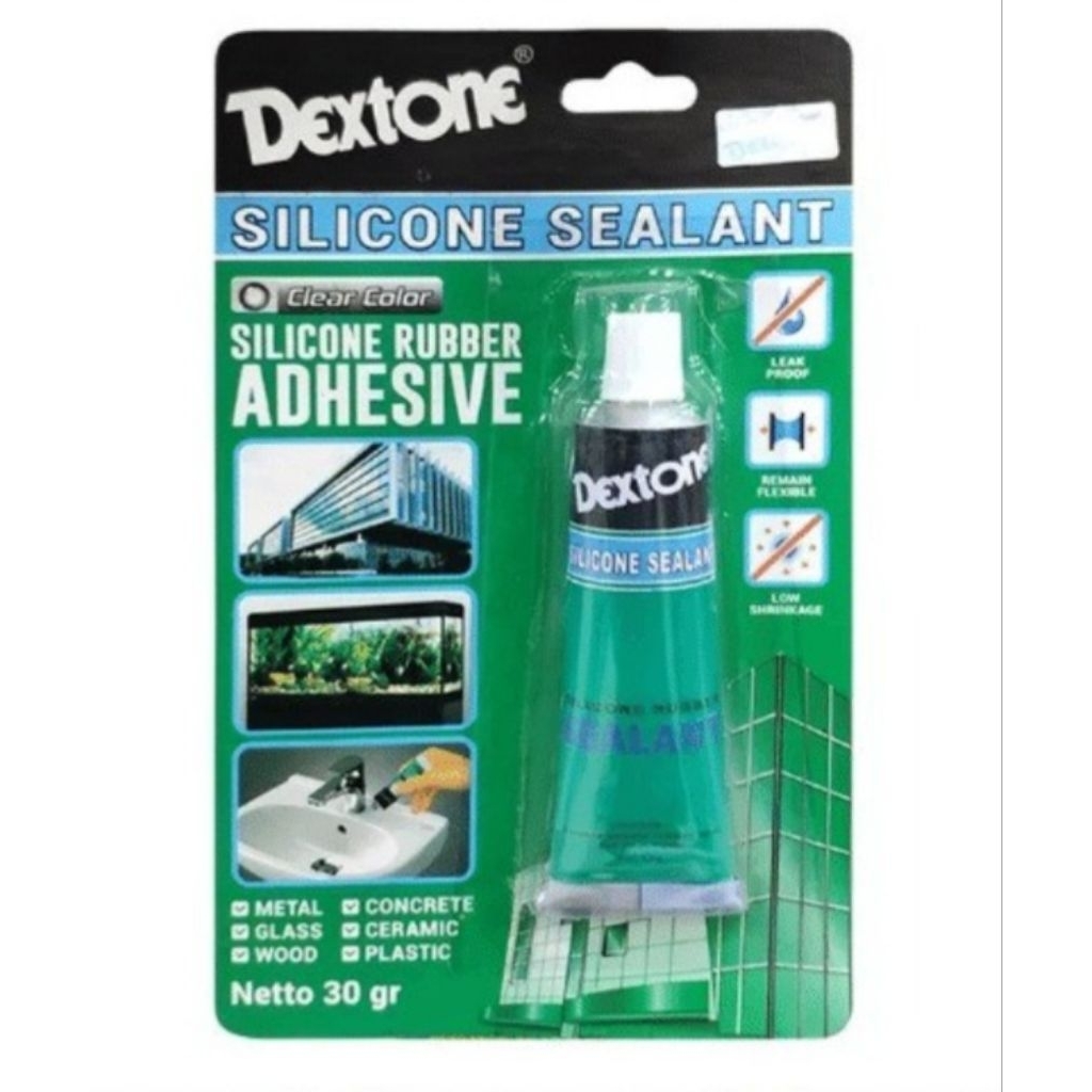 Lem Dextone Silicone Sealant 30G Lem Kaca Silicone Rubber Sealant | Dextone Silicone Sealant