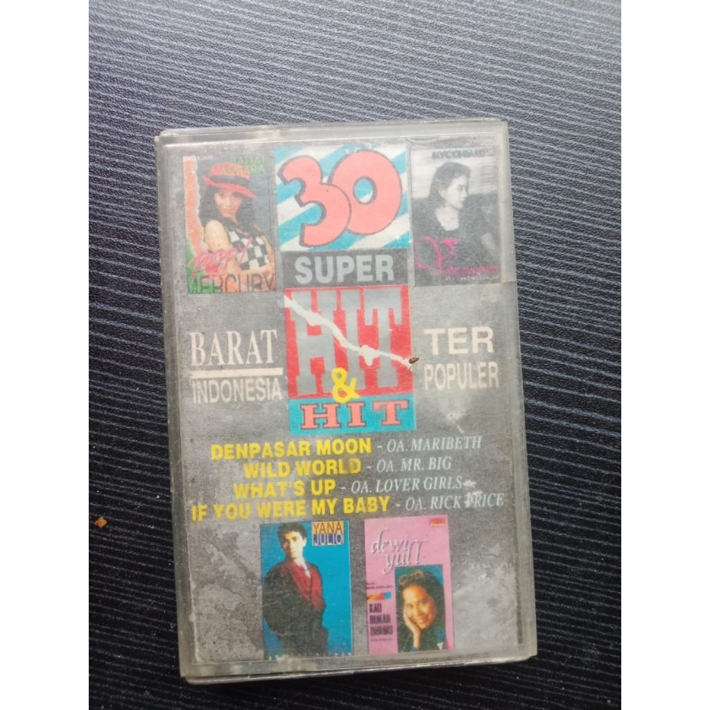 Kaset pita 30 Top hits Indonesia Barat - Kaset pita jadul original