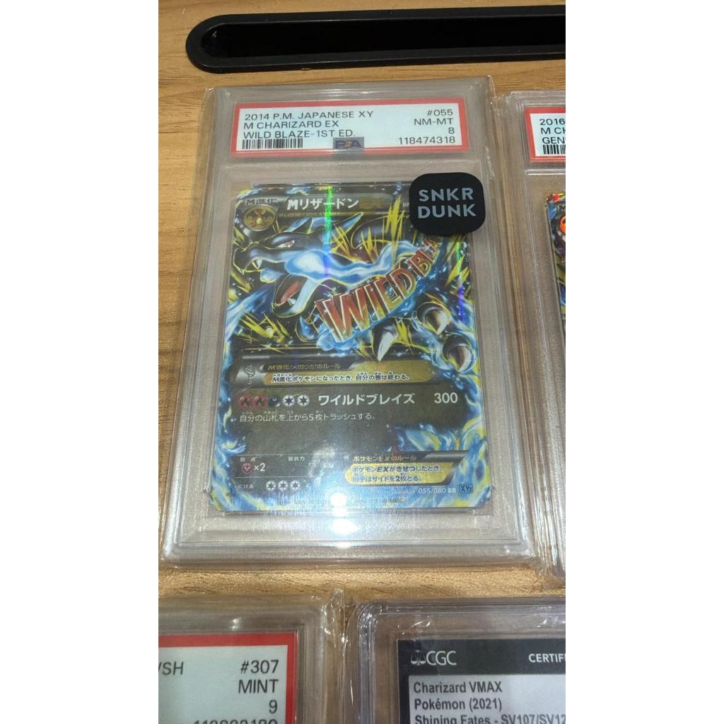 M Charizard RR 055/080 XY2 Wild Blaze Pokemon Card PSA 8 Japanese Card