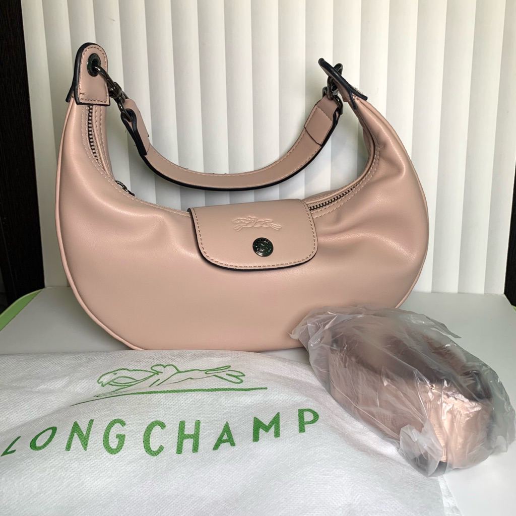 Tas Slempang Wanita LC Sabit Pink Color [Preloved] Bonus Sarung Tas