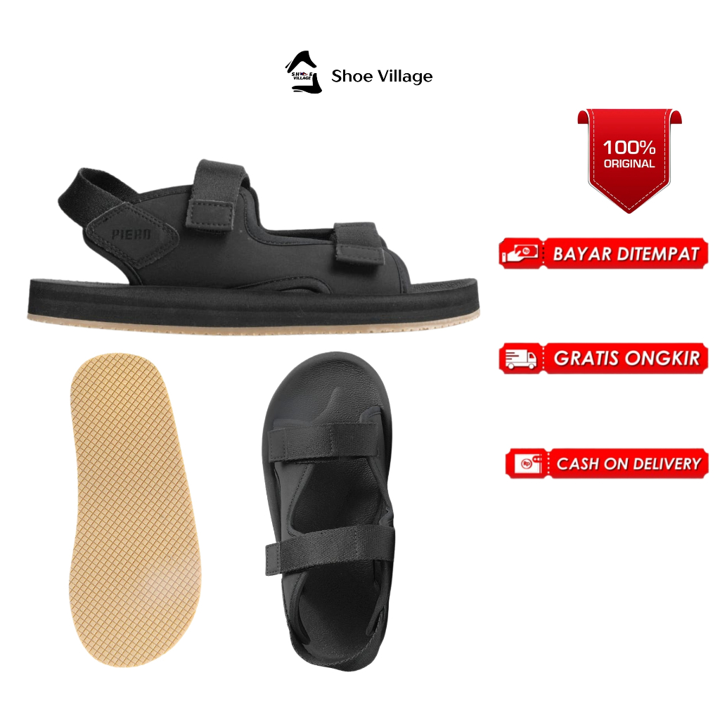 Sandal Piero Ryo Kaneda Black/Gum Original