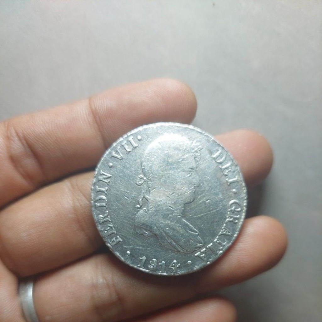Koin perak Ferdin 1814. asli.