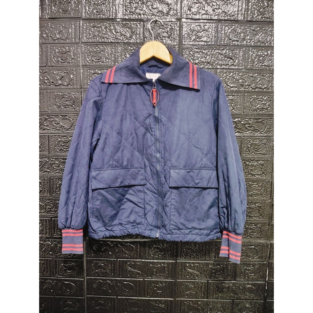 UNIQLO JW Anderson Padded Blouson Jacket in Navy Blue Size M 
