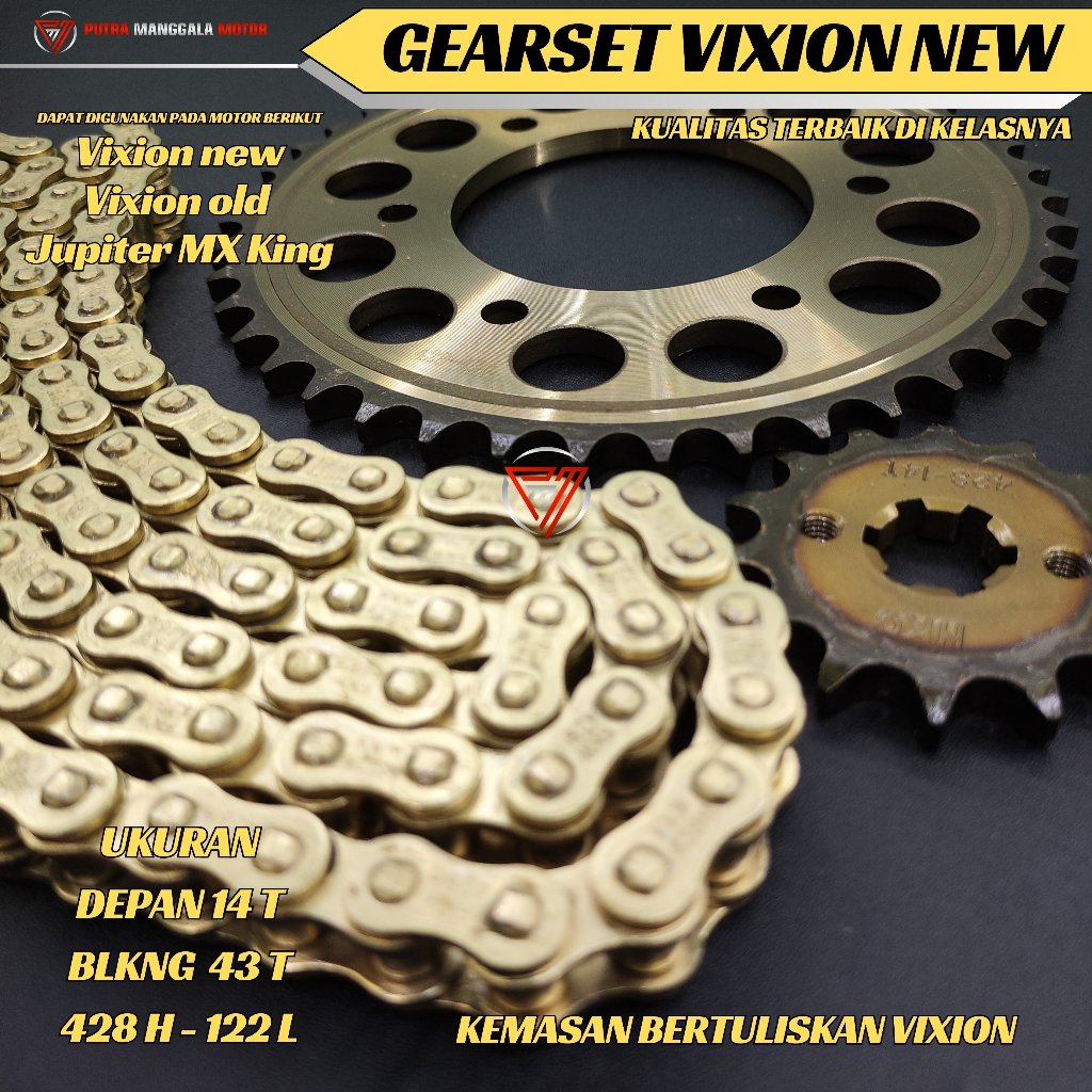 Gear Gir set paket Vixion old Vixion new Vva NVL baja sepuh Gear Vixion sss gear gir set VIXION