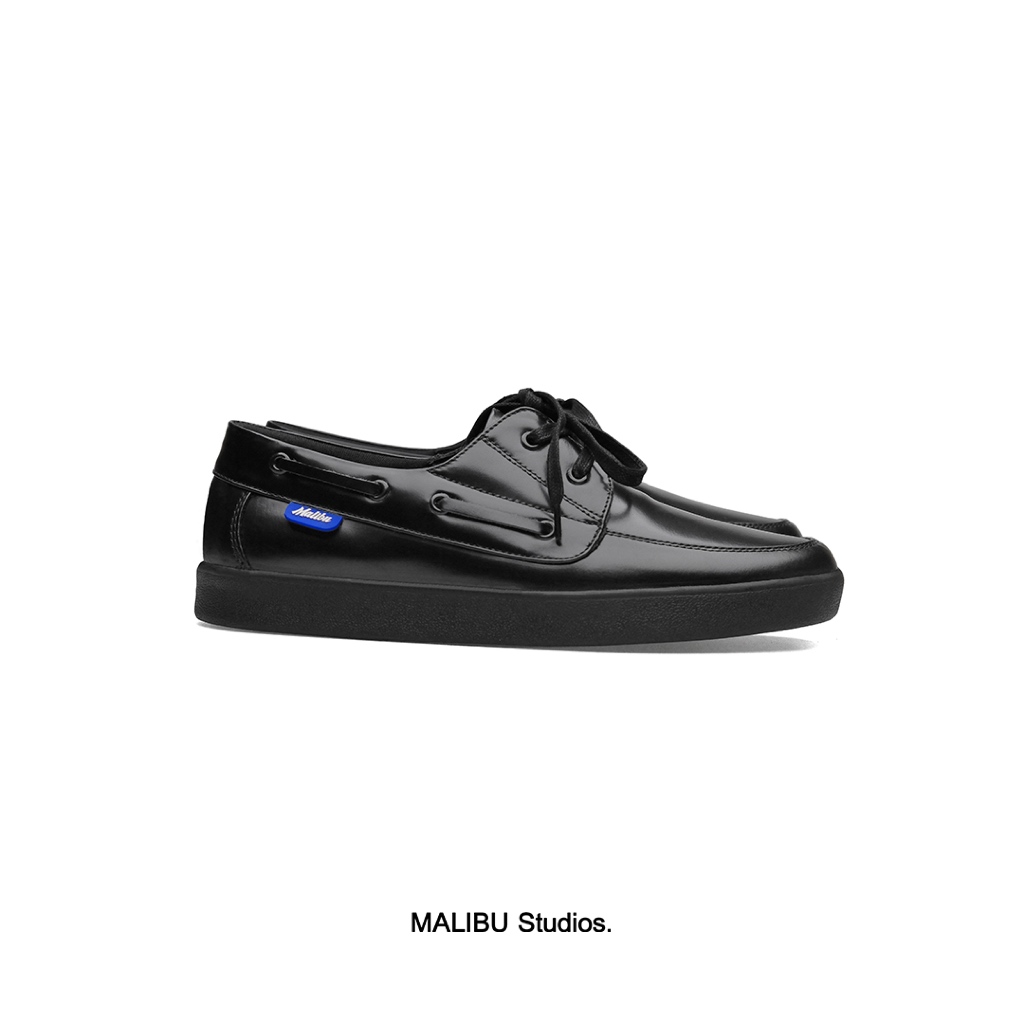 Malibu Studios Strad Black Sepatu Pria Sepatu Casual Pria Boat Shoes
