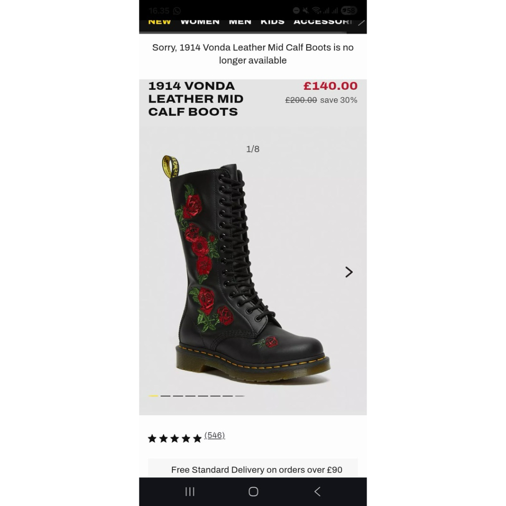 Dr martens - 1914 VONDA LEATHER MID CALF BOOTS