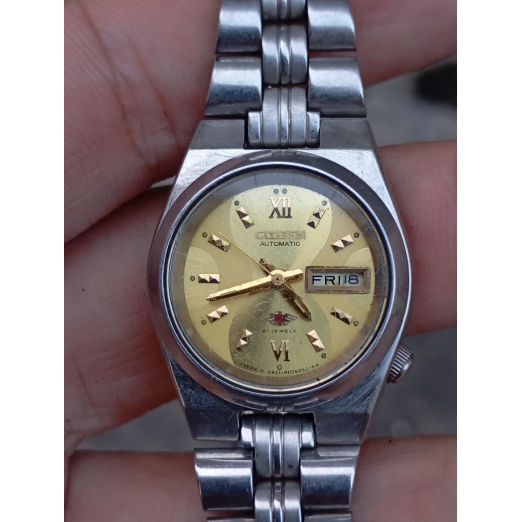 jam tangan citizen automatic vintage cewek ladies second bekas original