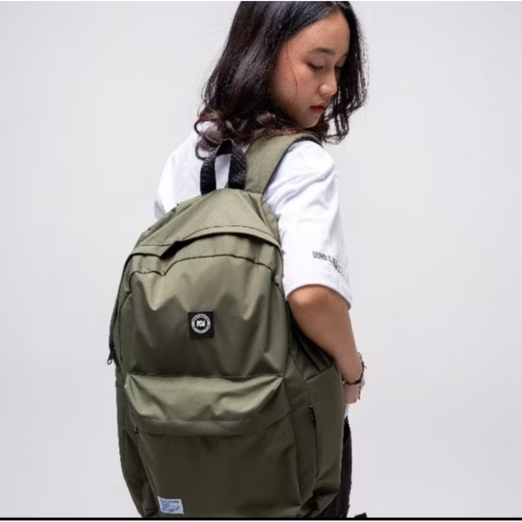 TROUBLEMAKER BAGPACK UNISEX - NEIGHBORS OLIVE - TAS RANEL - TAS LAPTOP