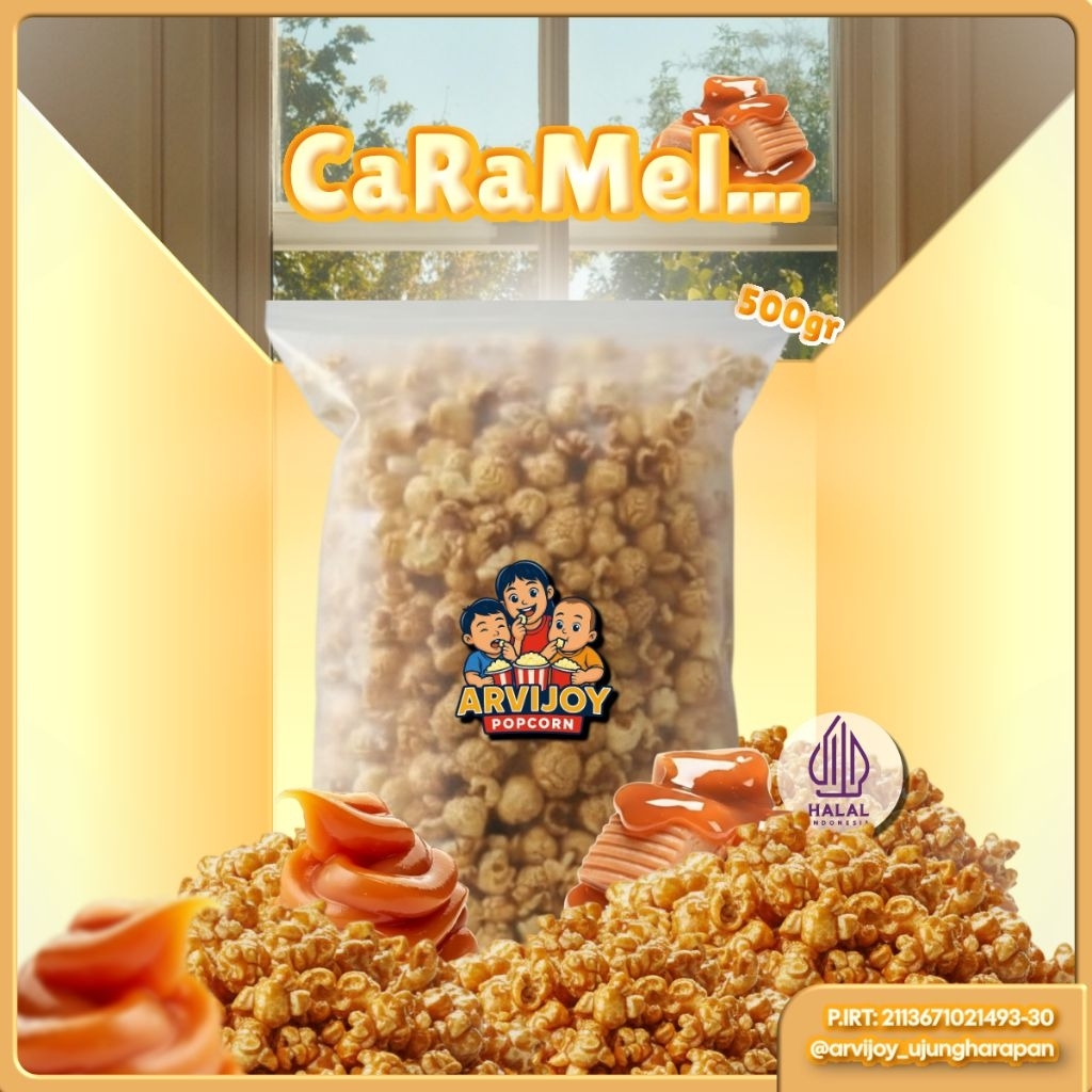 POPCORN CARAMEL 500gr - ARVIJOY