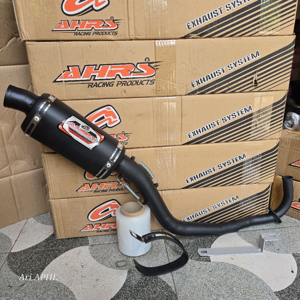 PROMO knalpot AHRS TRIOVAL black original honda BEAT FI KARBU / BEAT STREET / SCOOPY FI KARBU / VARI