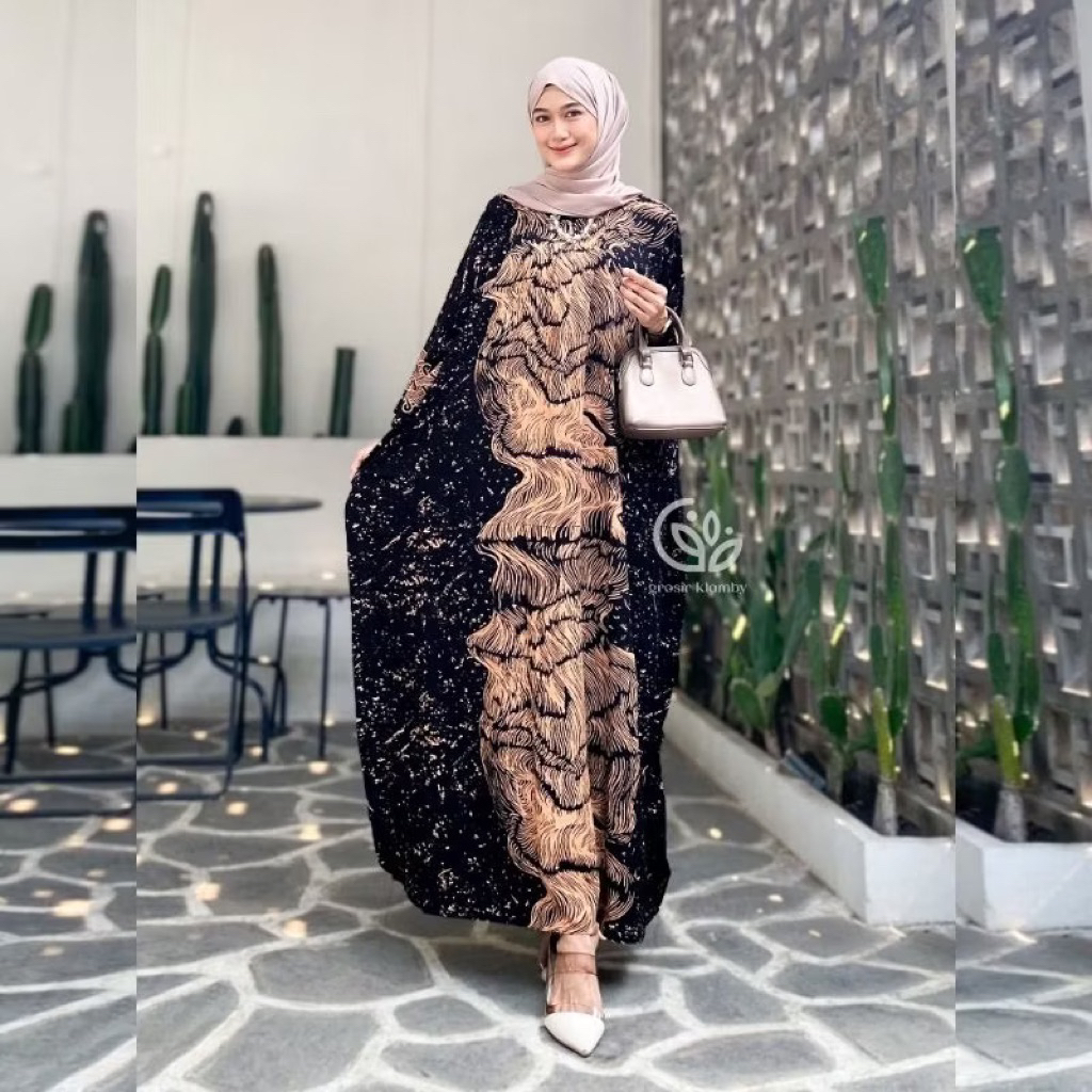 SETELAN WANITA/SETELAN TUNIK DRESS EMIRA/ SET JUMBO/ONE SET WAKA WAKA