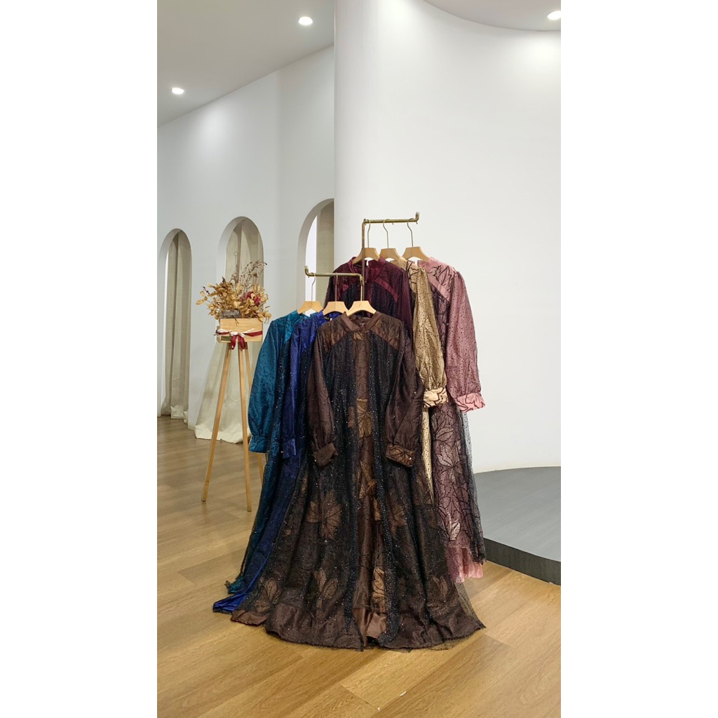 gamis glitter raya series