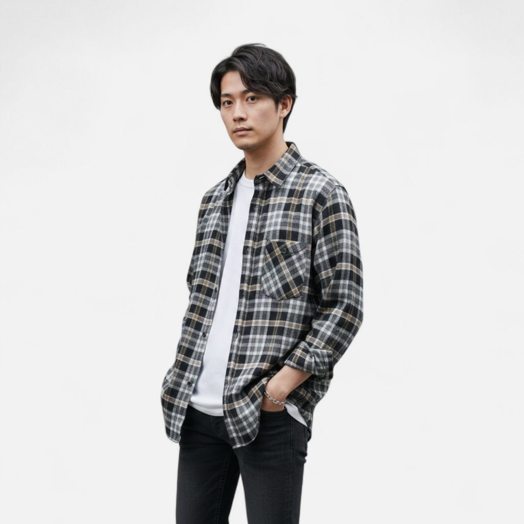 KAMEJA FLANEL  / KAMEJA CASUAL / KAMEJA FORMAL / KAMEJA MOTIF /KAMEJA POLOS/ KEMEJA HITAM PRIA / KEM