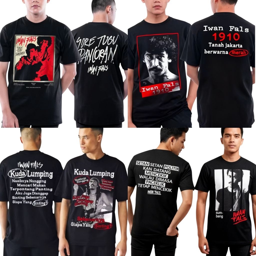 Kaos Iwan Fals - Kaos iwan Fals sore Tugu Pancoran - Iwan Fals 1910 - Kuda Lumping - Sumbang