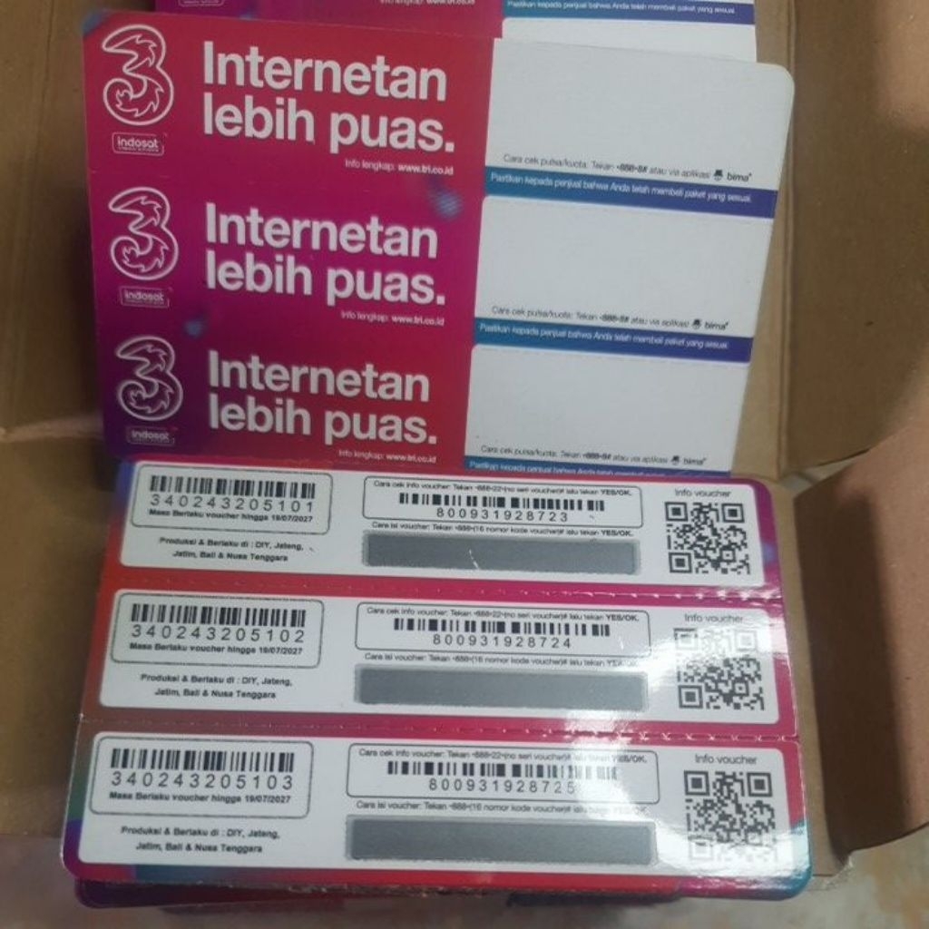 Voucher Kosongan Tri 3in1 Nasional