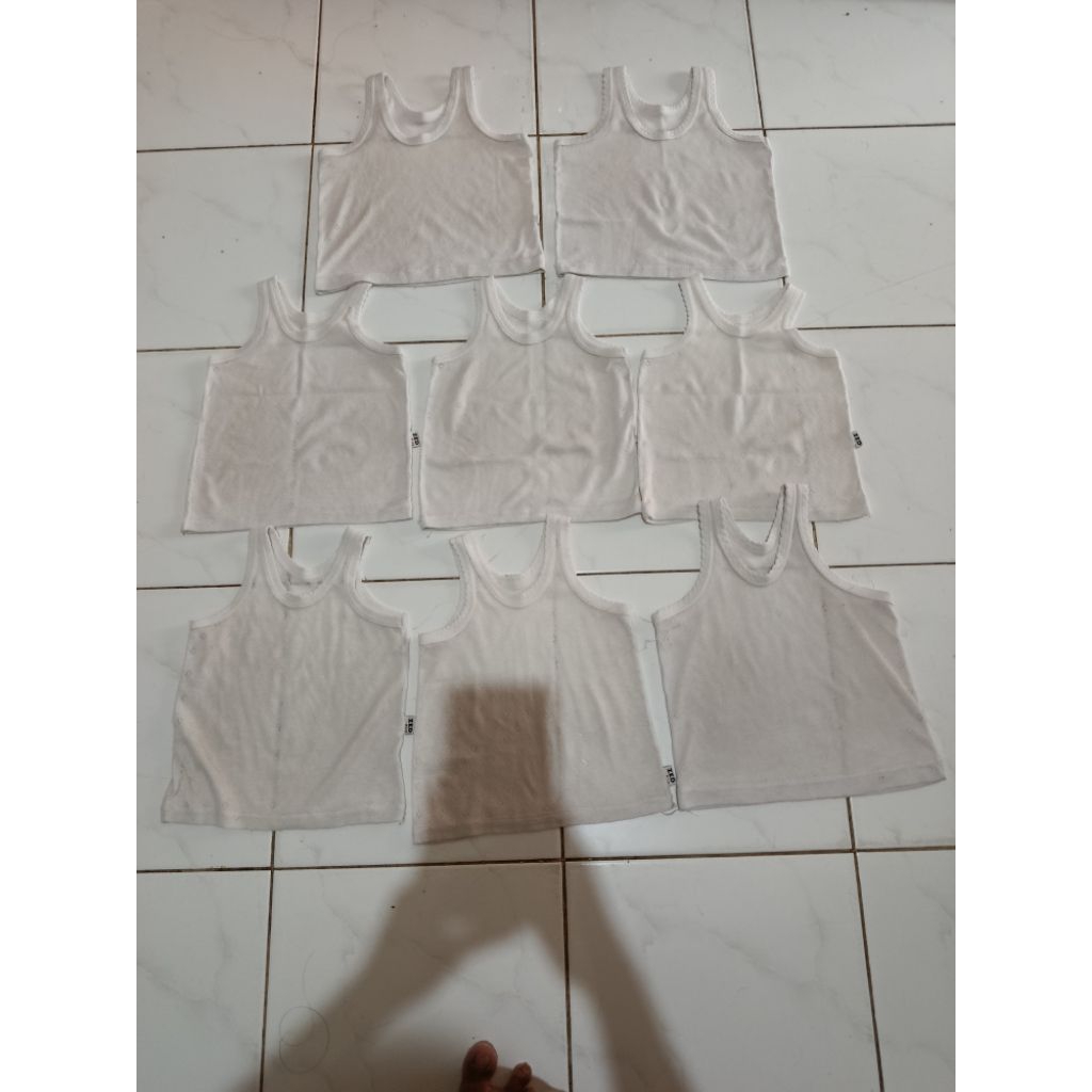 Preloved Kaos Singlet 9 Pcs Anak Laki-laki dan Perempuan